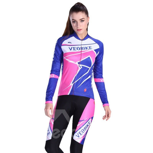 Sportliche Fahrradbekleidung im Girly-Racing-Stil 