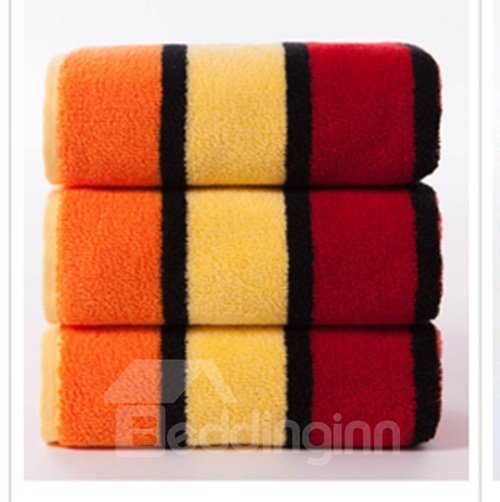 New Arrival Fashion Concise Strip Design Cotton Towel