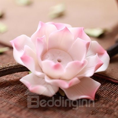 Stunning Ceramic Lotus Design Incence Holder Desktop Decoration