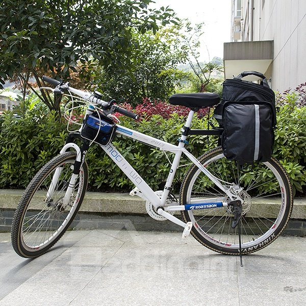 Bolsa de ciclismo multifunción impermeable para asiento trasero de bicicleta 
