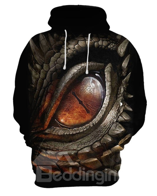 Jersey con bolsillo de canguro, jersey ligero con estampado impreso, sudadera con capucha pintada en 3D