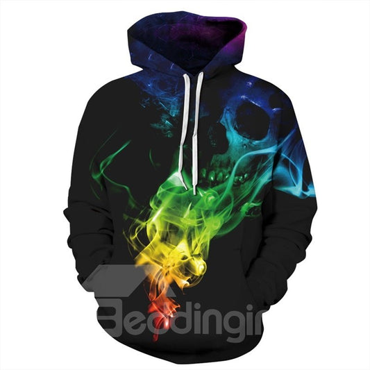 Special Long Sleeve Colorful Fog Pattern 3D Painted Hoodie