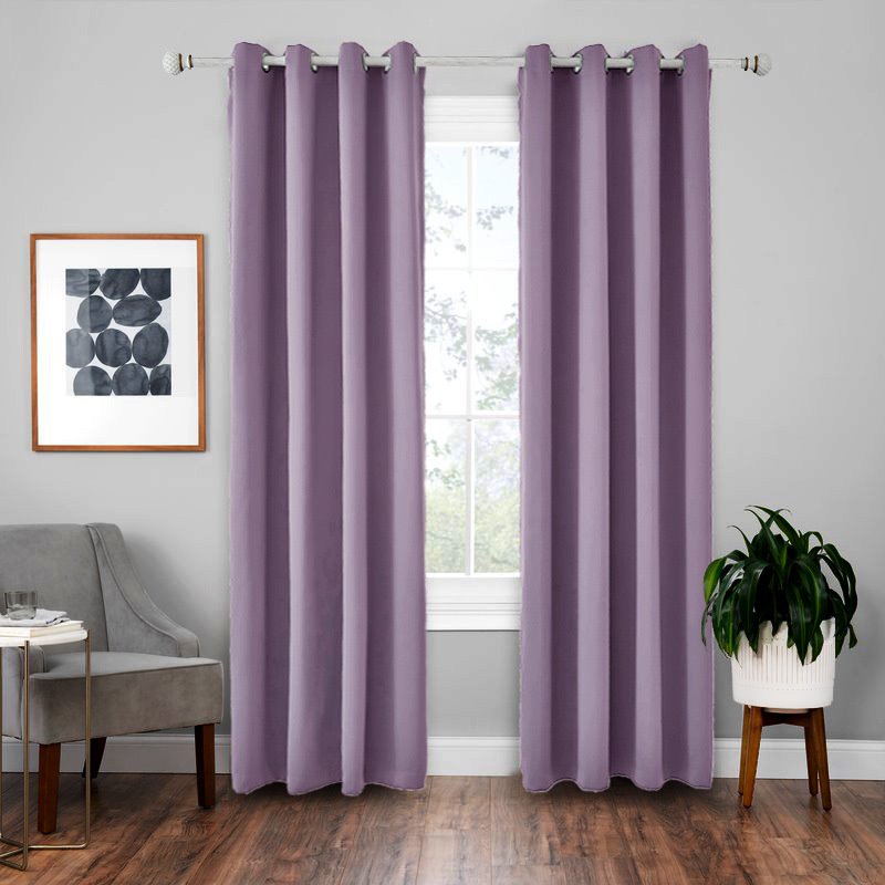 Modern Plain Blackout Curtains for Living Room Bedroom Curtain Custom 2 Panels Drapes Decoration No Pilling No Fading No off-lining Heat insulation Sun Protection