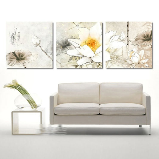 New Arrival Delicate Lotus Film Wall Art Prints