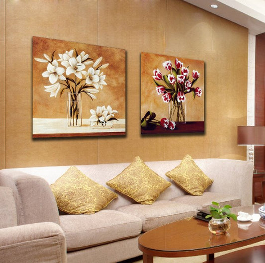 Nueva llegada impresiones artísticas de pared de película de flores delicadas y encantadoras 