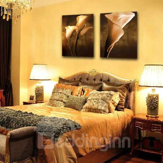 Neu eingetroffene weiße Tulpen-Film-Wandkunstdrucke 