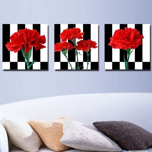 New Arrival Fragrant Red Carnation Canvas Wall Prints