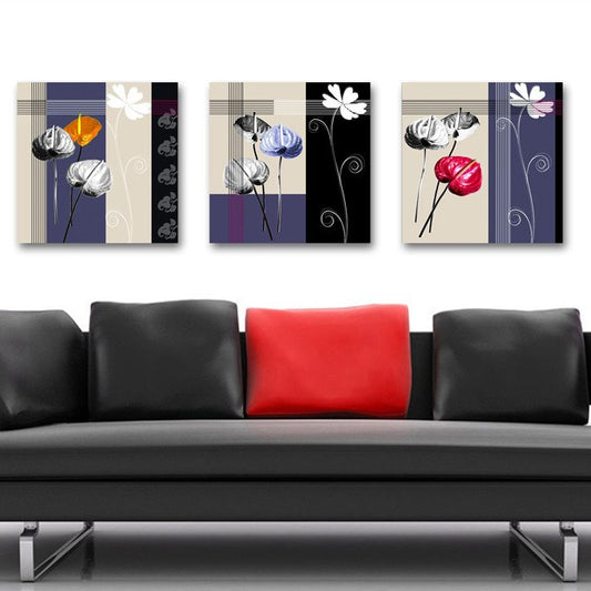 New Arrival Different Beautiful Elegant Flowers Blossom Canvas Wall Prints