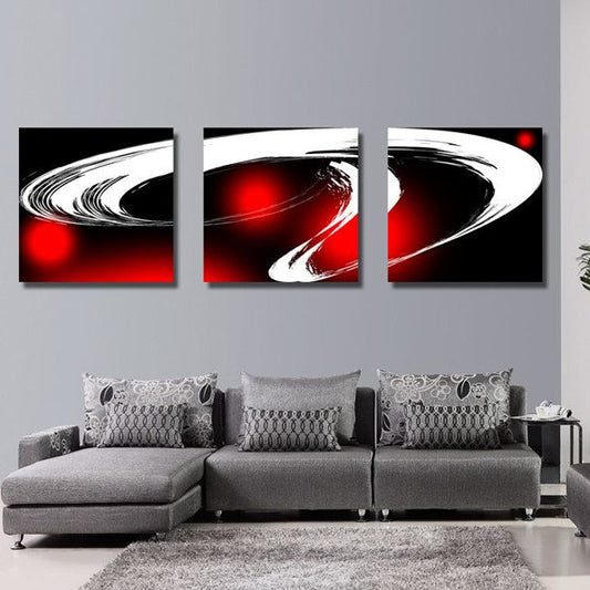 Speziell gestaltete Leinwand-Wanddrucke mit geometrischen Figuren