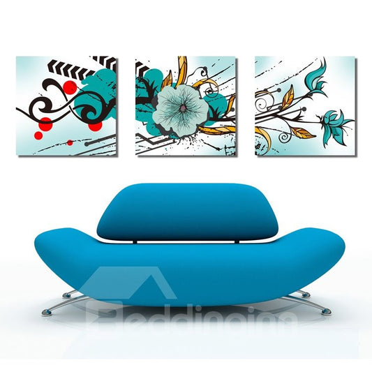 Nueva llegada increíbles y coloridas impresiones de pared en lienzo de flores 