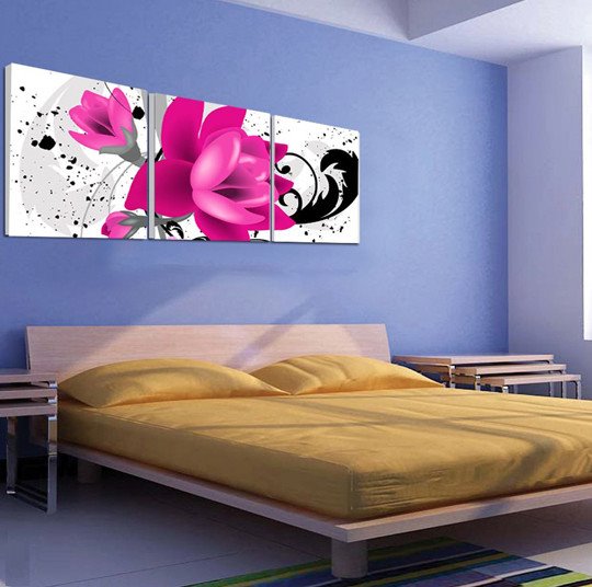 Nueva llegada impresiones de pared de lienzo de flores delicadas y lindas 