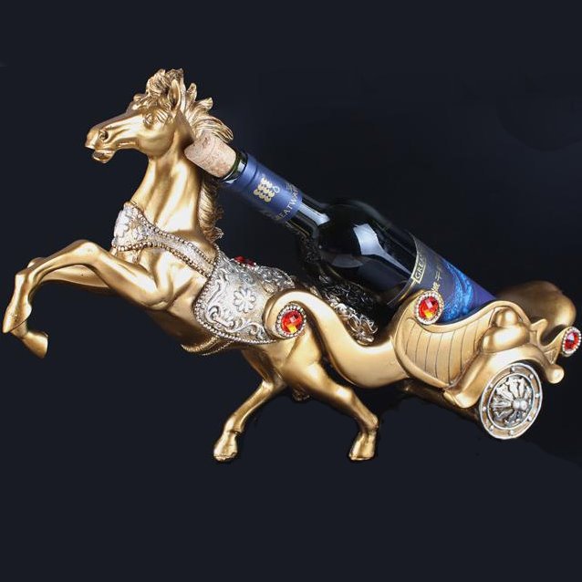 Botellero de diseño de caballo de alta gama de estilo europeo 