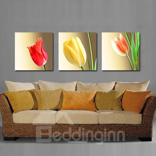Colorful Elegant Tulips Film Art Wall Prints