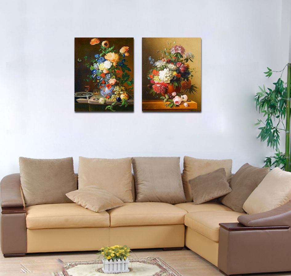 Impresión de pared de arte de película de flores bonitas y vívidas diferentes