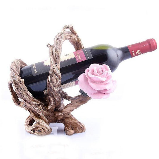 New Arrival Graceful Environmental Protection Resin Tree Root Wine Rack