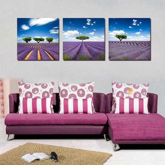 Beautiful Natural Scenery 3-Pieces of Crystal Film Art Wall Print