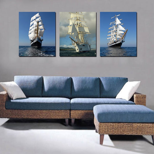 High Quality Unique 3-Pieces of Crystal Film Art Wall Print