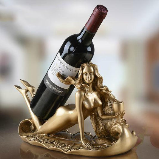 Wonderful Young Slim Beauty Art Design Wine Rack