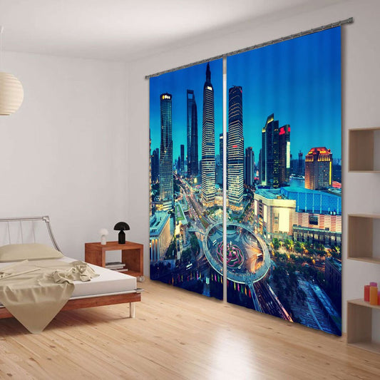 3D Urban Skycrapers Noise Reducing&Energy Saving Curtain
