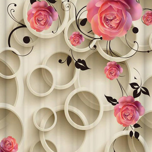 Hot Selling Flower Design 3D Shower Curtain