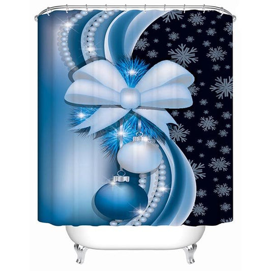 Fabuloso diseño único, decoración elaborada, adornos navideños, cortina de ducha 3D 