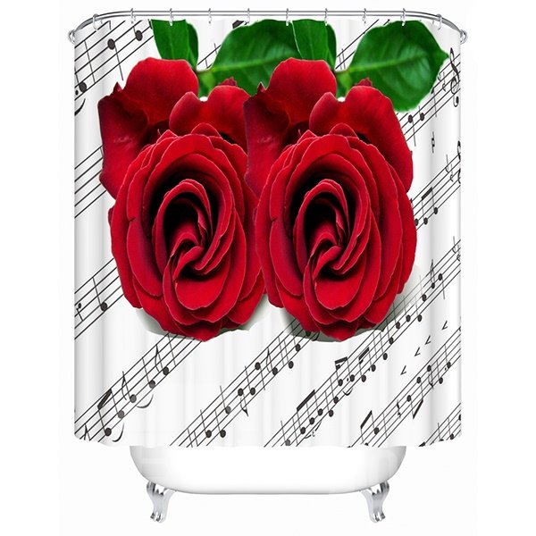 Rose and Stave 3D Shower Curtain
