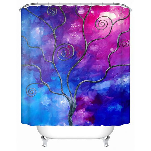 Creative Design Art Tree Print 3D Shower Curtain