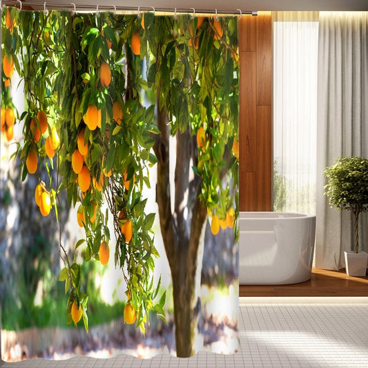 Top Grade Splendid Fruit Bearing Tree 3D Shower Curtain