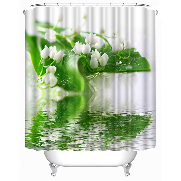 Lily of the Valley Print 3D Shower Curtain