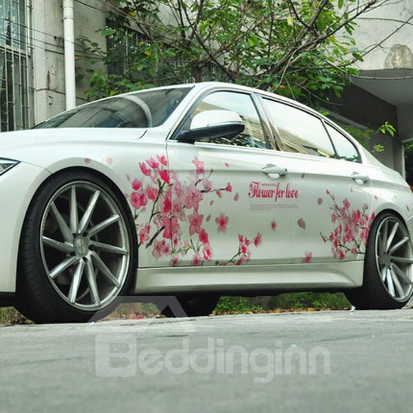 Etiqueta engomada creativa del coche del material ambiental de las hermosas flores de cerezo