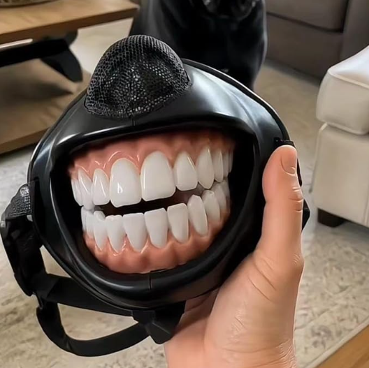 Dog Funny Smile Muzzle, Halloween Funny Costume Mask