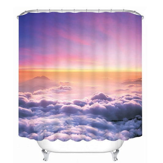 The Scenery over the Cloud Printing Bathroom 3D Shower Curtain