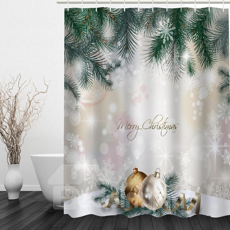 Dreamy Christmas Theme Bathroom 3D Shower Curtain