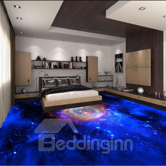 Murales decorativos de piso 3D con empalme impermeable y estampado de galaxia de diseño especial