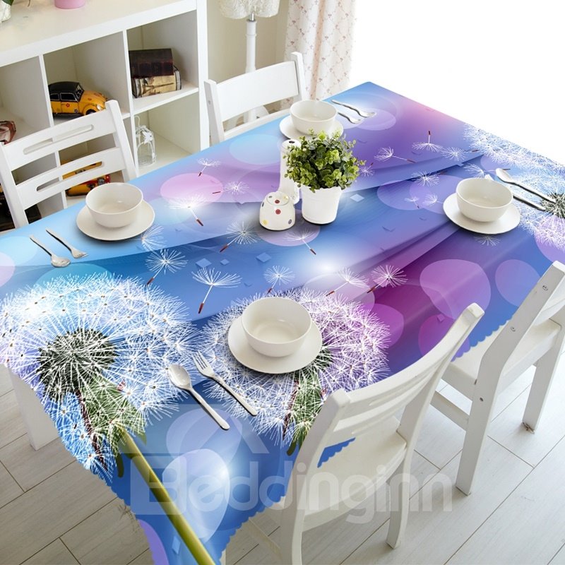 Stunning Dandelions Prints Design Dining Room Decoration 3D Tablecloth