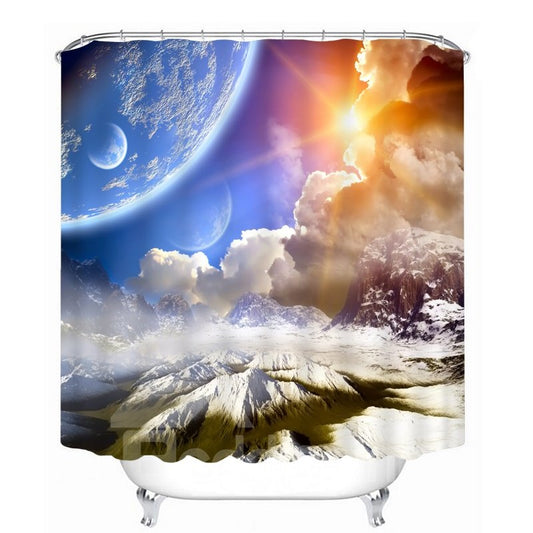Spectacular Nature Scenery 3D Printed Bathroom Waterproof Shower Curtain