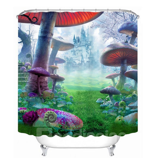 Fantastic Fairyland 3D Printed Bathroom Waterproof Shower Curtain
