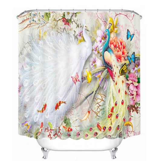 Sunny Flower Field Bathroom Waterproof 3D Printed Shower Curtain