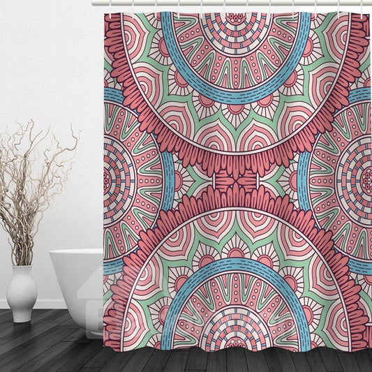 Cortina de ducha impermeable para baño con estampado 3D de engranaje lindo