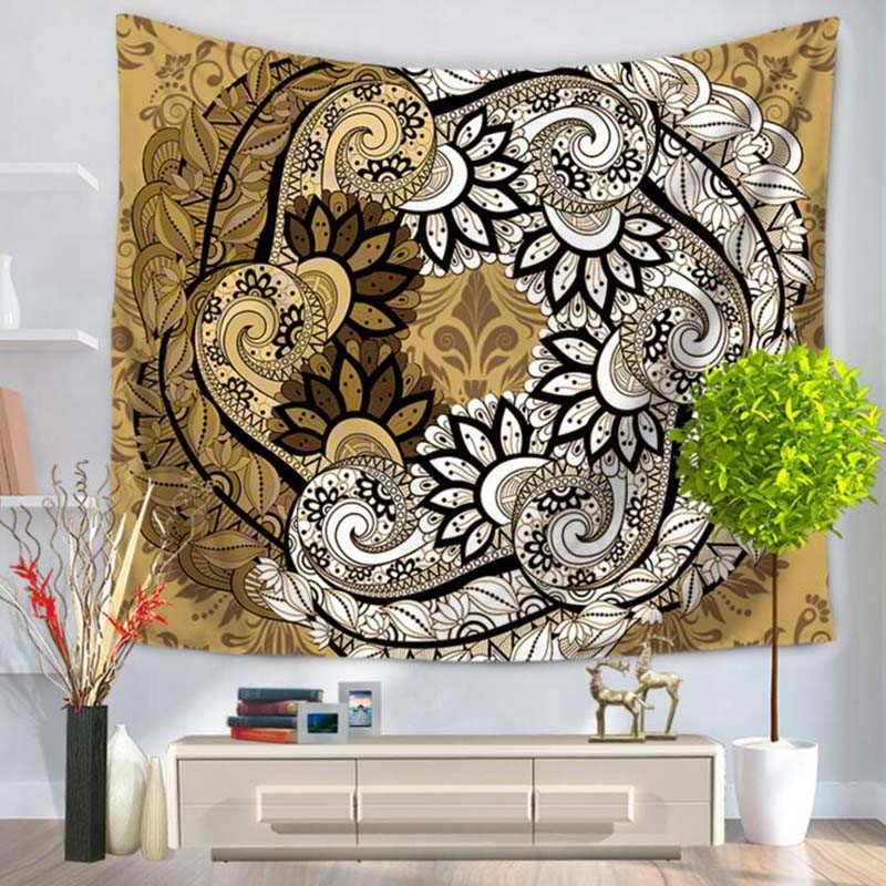 Vintage Mandala Pattern Ethnic Style Hanging Wall Tapestries