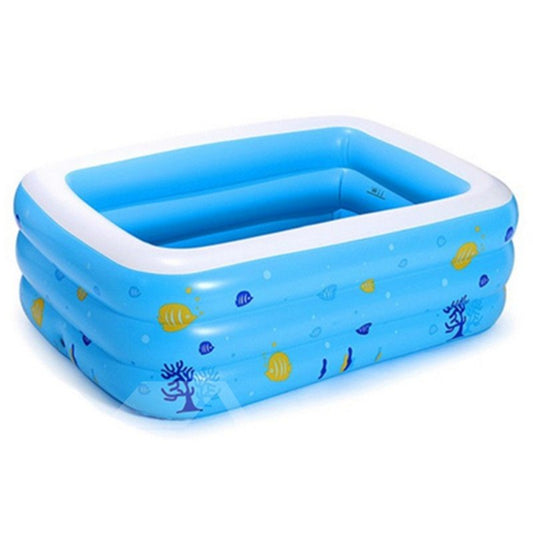 Bañera de SPA para adultos, azul, rectangular, inflable, portátil, de PVC, 77x56x24 pulgadas