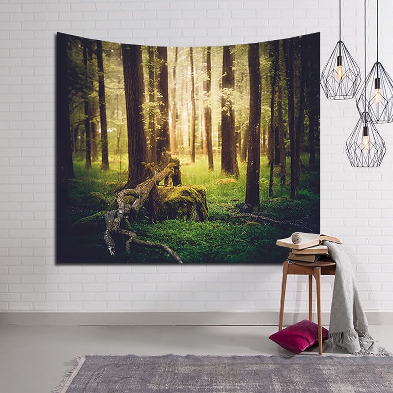 Peaceful Woods Design Mystery Decorative Hanging Wall Tapestry