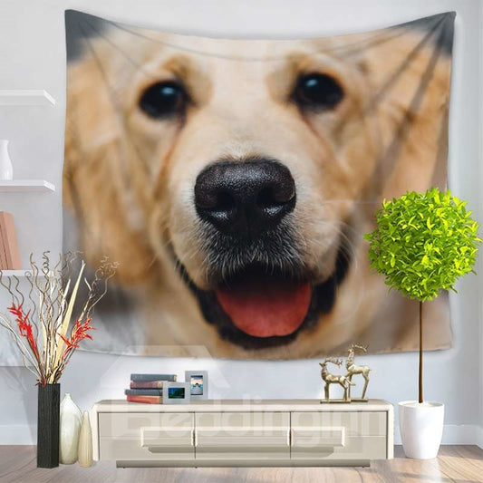 Dekorativer Wandteppich mit Golden Retriever-Hundemuster zum Aufhängen