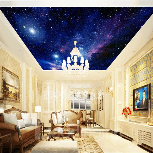 3D Galaxy Pattern Waterproof Durable and Eco-friendly Ceiling Murals