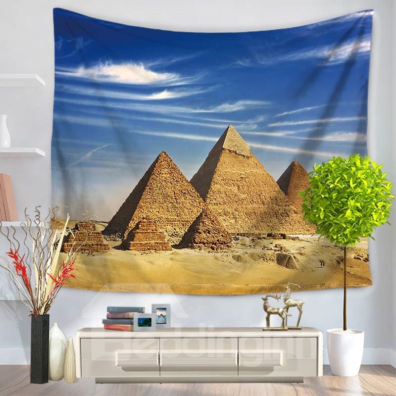World Wonders The Pyramids of Egypt Decorative Hanging Wall Tapestry