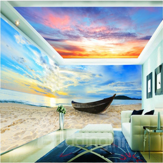 Sunrise and Sunset Cloud Pattern 3D Waterproof Ceiling and Wall Murals