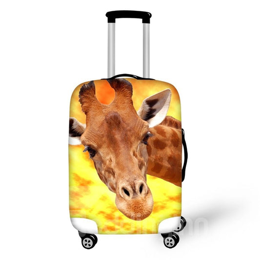 3D Animals Adorable GiraffePattern Waterproof Anti-Scratch Travel Luggage Cover