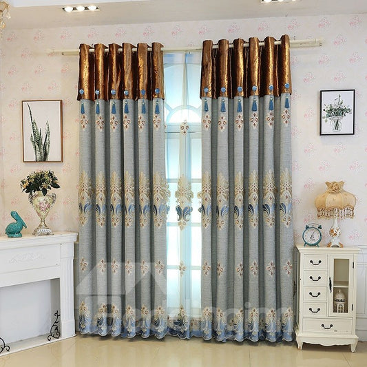 Vintage Black Out Sliding Door Curtains Chenille Custom Grommet Curtains Online 2 Panel Set 84 Inches Wide and 84 Inches Blocks Out 95% of Light and 100% of UV Ray Save on Home Heating and Cooling Costs