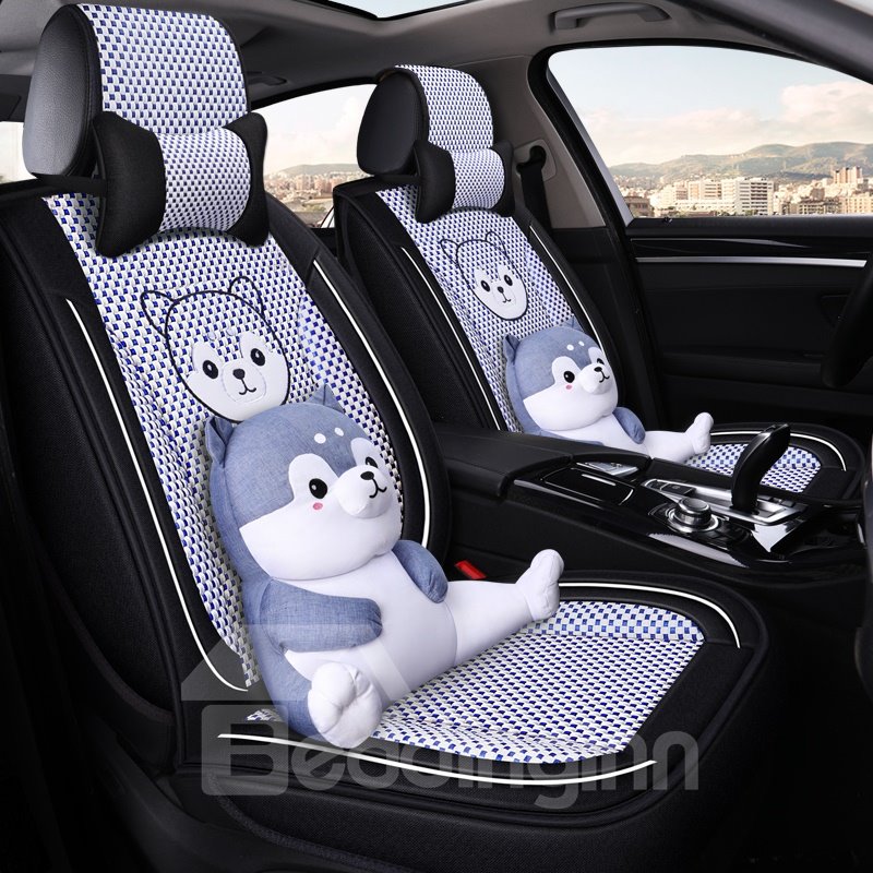 Cartoon Style Dogs, Pigs, Hamsters, Pandas, Bears Soft Comfortable And Breathable Universal Car Seat Covers for Sedan Truck SUV