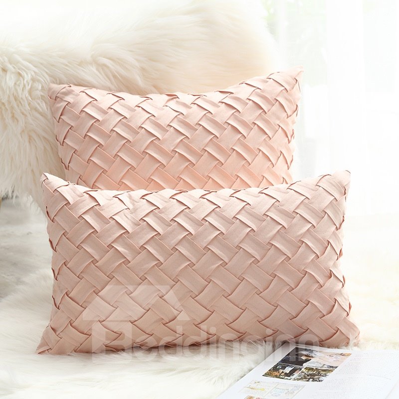 Deer Velvet Knitted Cushion High Quality Flannelette Throw Pillow 10 Colors Optional